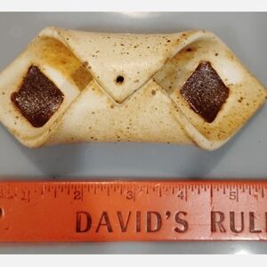 Handmade Ceramic Aquarium Tunnel in Cream with Brown Decor